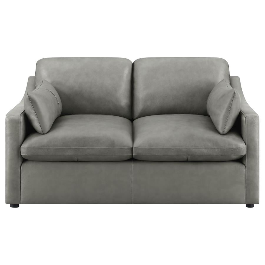 Grayson Grey 2 Pc Sofa Set - furniture place usa