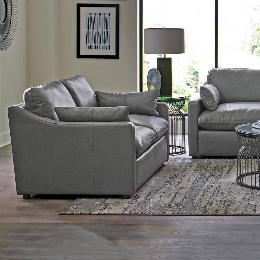 Grayson Grey Loveseat - furniture place usa