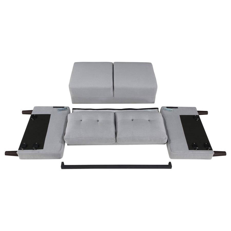 Bowen Grey 3 Pc Sofa Set - furniture place usa