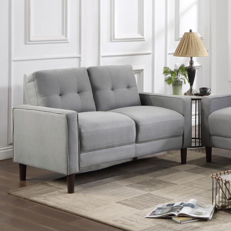Bowen Grey Loveseat - furniture place usa