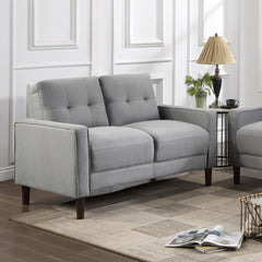 Bowen Grey Loveseat - furniture place usa