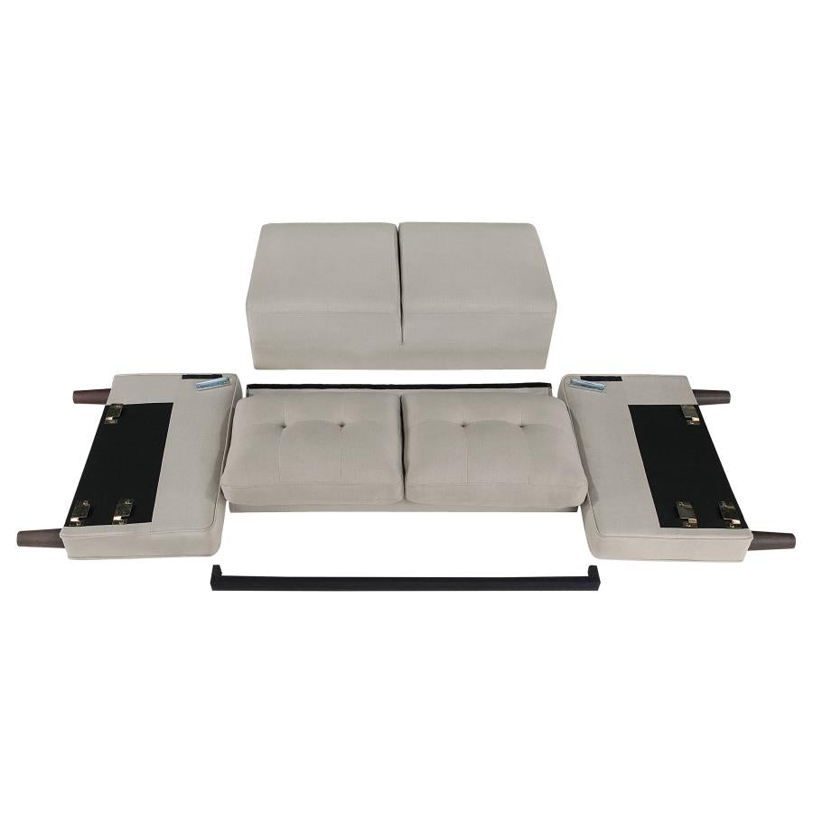 Bowen Beige 2 Pc Sofa Set - furniture place usa