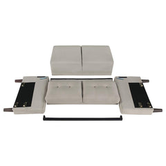 Bowen Beige 3 Pc Sofa Set - furniture place usa