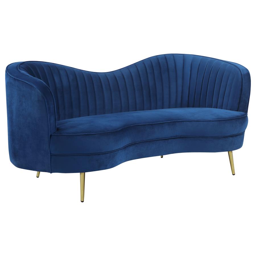 Sophia Blue Loveseat - furniture place usa