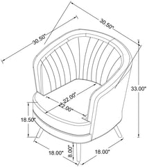 Sophia Grey Chair - furniture place usa