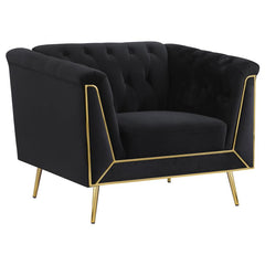 Holly Black 3 Pc Sofa Set - furniture place usa