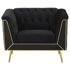 Holly Black Chair - furniture place usa