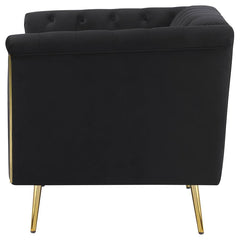 Holly Black Chair - furniture place usa