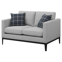 Apperson Grey Loveseat - furniture place usa