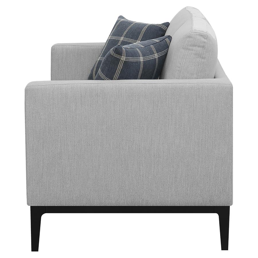 Apperson Grey Loveseat - furniture place usa
