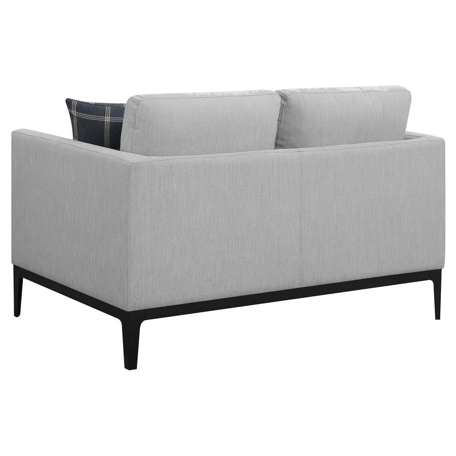 Apperson Grey Loveseat - furniture place usa