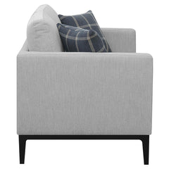 Apperson Grey Loveseat - furniture place usa