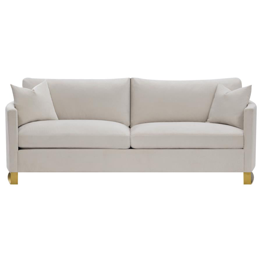 Corliss Beige 2 Pc Sofa Set - furniture place usa