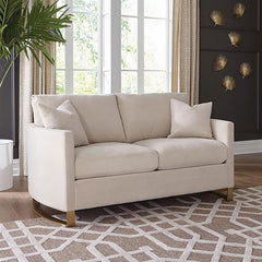 Corliss Beige Loveseat - furniture place usa