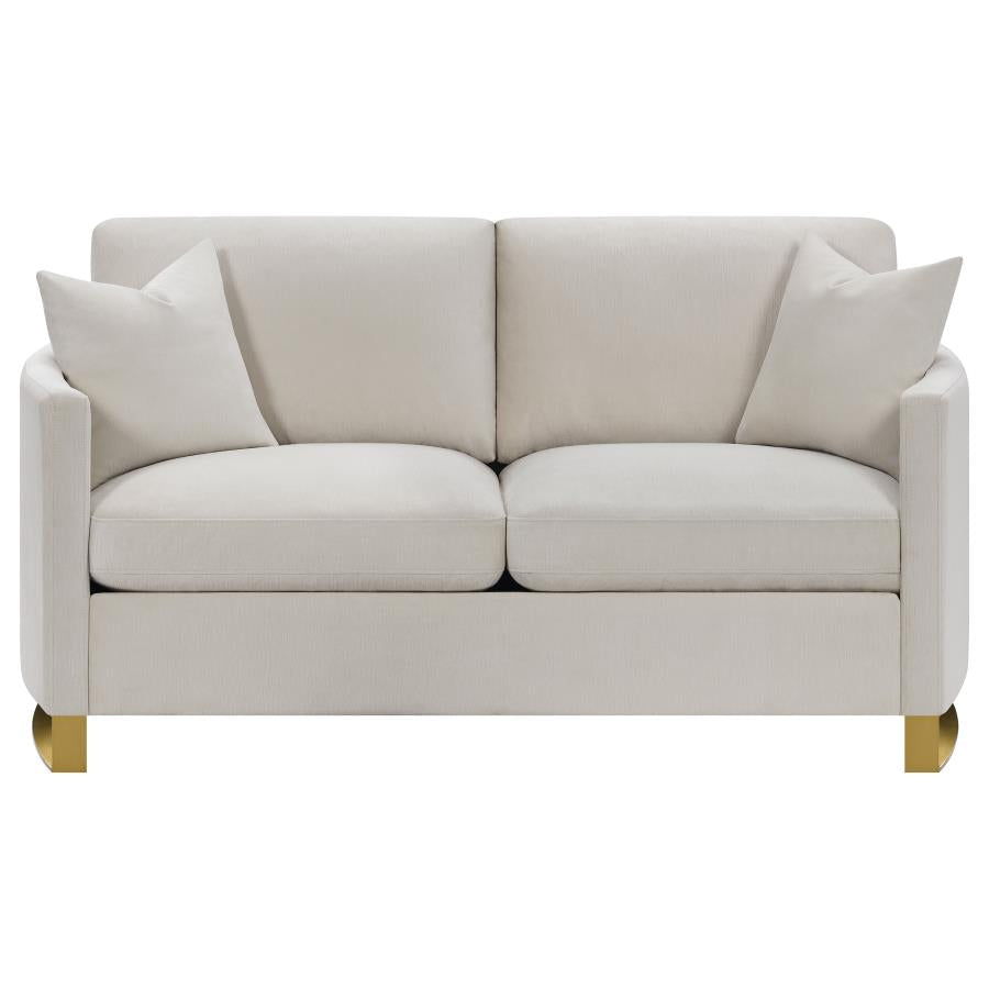 Corliss Beige Loveseat - furniture place usa