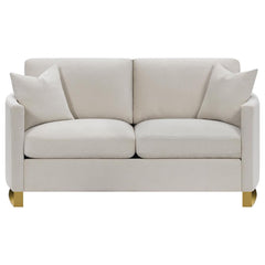 Corliss Beige Loveseat - furniture place usa