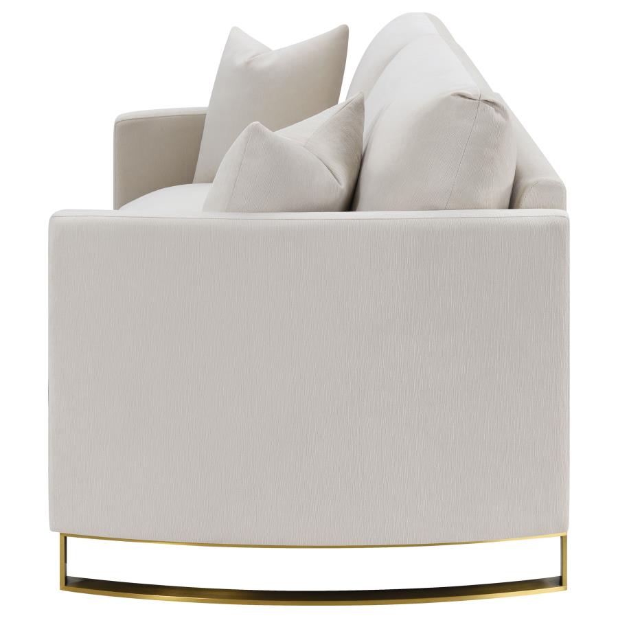 Corliss Beige Loveseat - furniture place usa