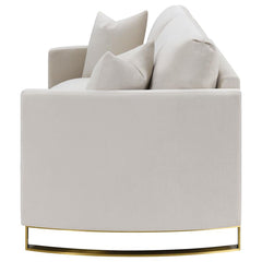 Corliss Beige Loveseat - furniture place usa