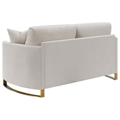 Corliss Beige Loveseat - furniture place usa