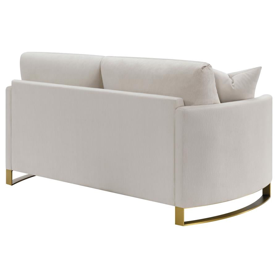 Corliss Beige Loveseat - furniture place usa