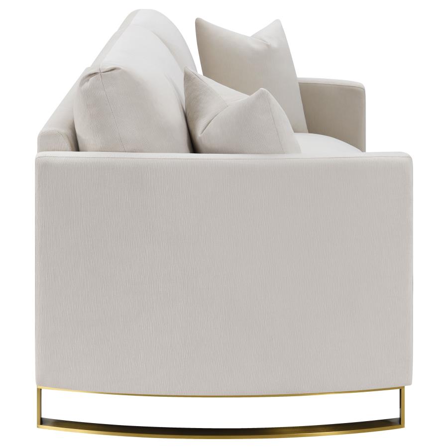 Corliss Beige Loveseat - furniture place usa
