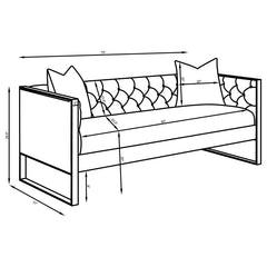 Eastbrook Grey 2 Pc Sofa Set - furniture place usa