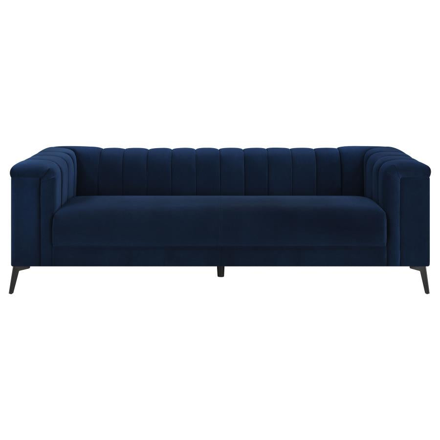Chalet Blue 3 Pc Sofa Set - furniture place usa