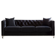Delilah Black 2 Pc Sofa Set - furniture place usa