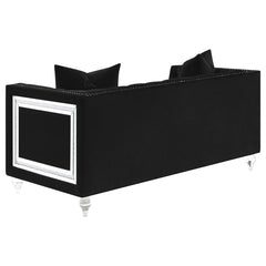 Delilah Black 2 Pc Sofa Set - furniture place usa