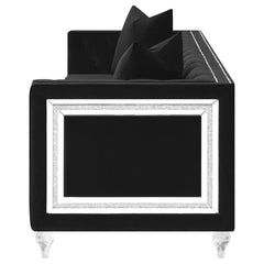 Delilah Black Sofa - furniture place usa
