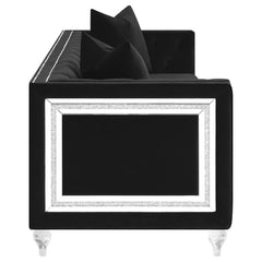 Delilah Black Sofa - furniture place usa