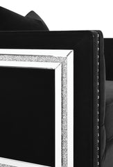 Delilah Black Sofa - furniture place usa