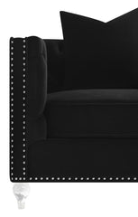 Delilah Black Sofa - furniture place usa