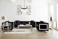 Delilah Black Sofa - furniture place usa