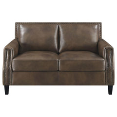 Leaton Brown 2 Pc Sofa Set - furniture place usa