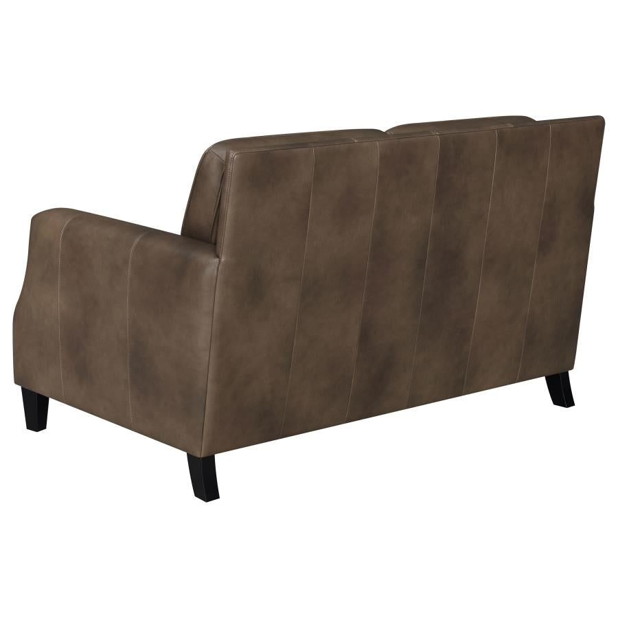 Leaton Brown 2 Pc Sofa Set - furniture place usa