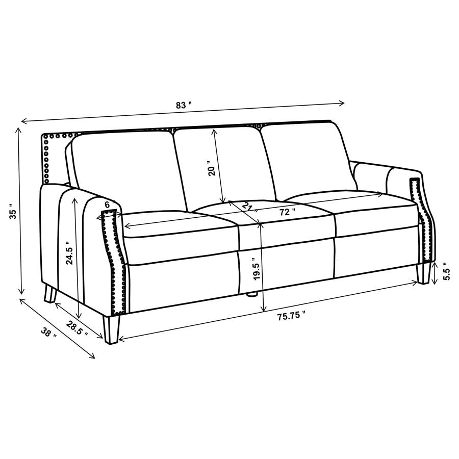 Leaton Brown 2 Pc Sofa Set - furniture place usa