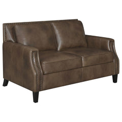 Leaton Brown 3 Pc Sofa Set - furniture place usa