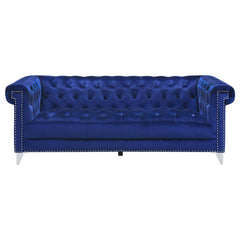 Bleker Blue 3 Pc Sofa Set - furniture place usa
