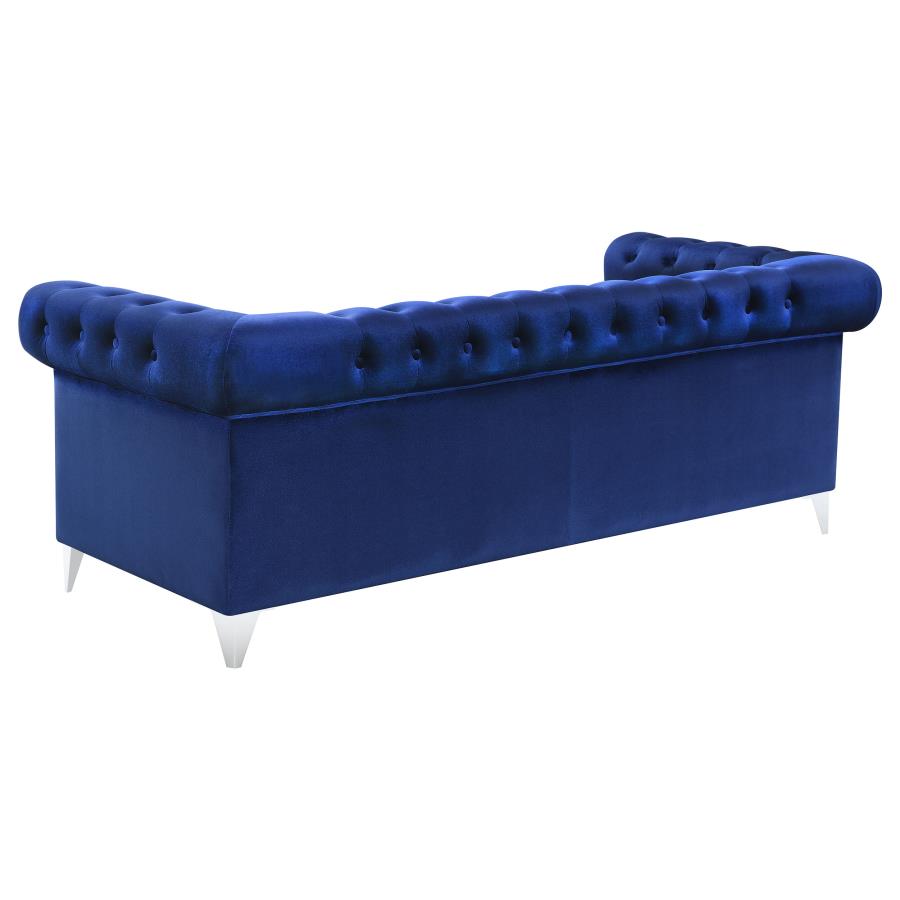 Bleker Blue 3 Pc Sofa Set - furniture place usa