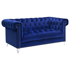 Bleker Blue 3 Pc Sofa Set - furniture place usa
