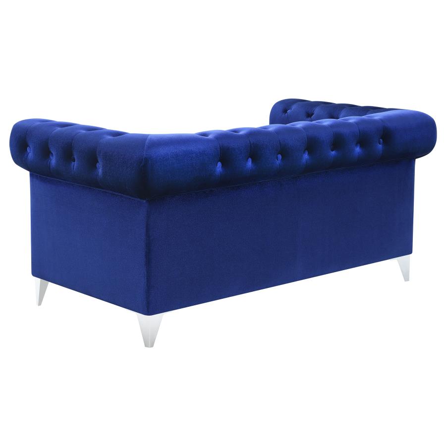 Bleker Blue 3 Pc Sofa Set - furniture place usa