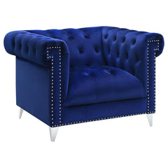 Bleker Blue 3 Pc Sofa Set - furniture place usa