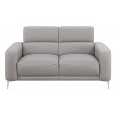 Glenmark Grey Loveseat - furniture place usa