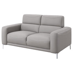 Glenmark Grey Loveseat - furniture place usa