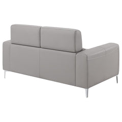 Glenmark Grey Loveseat - furniture place usa