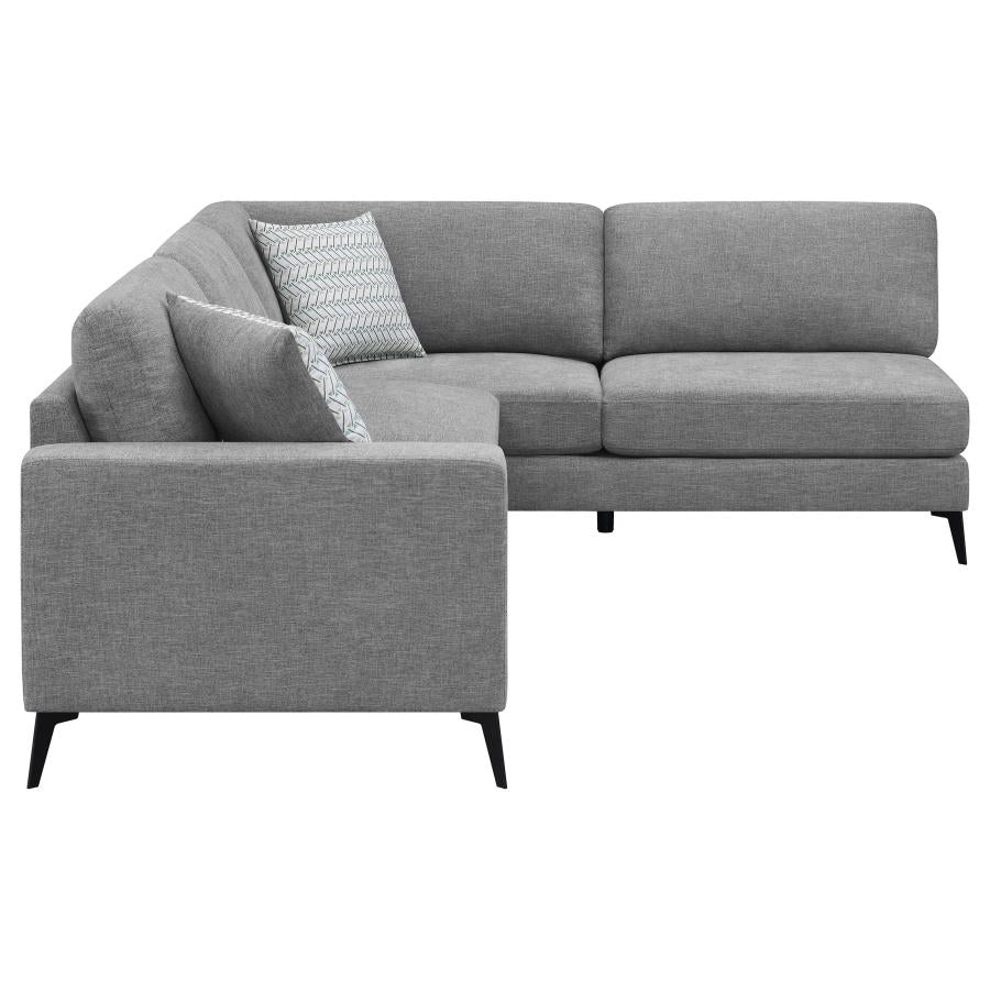 Clint Grey Sectional - furniture place usa