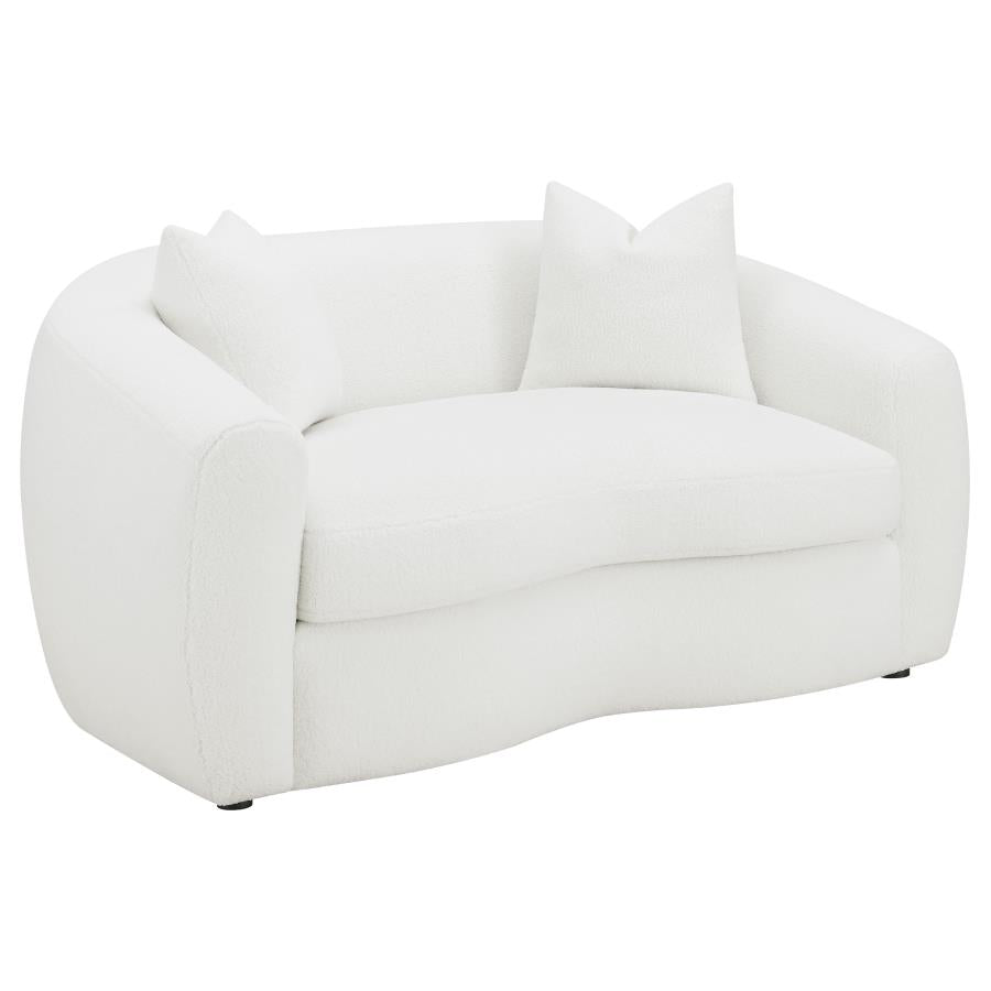 Isabella White 3 Pc Sofa Set - furniture place usa