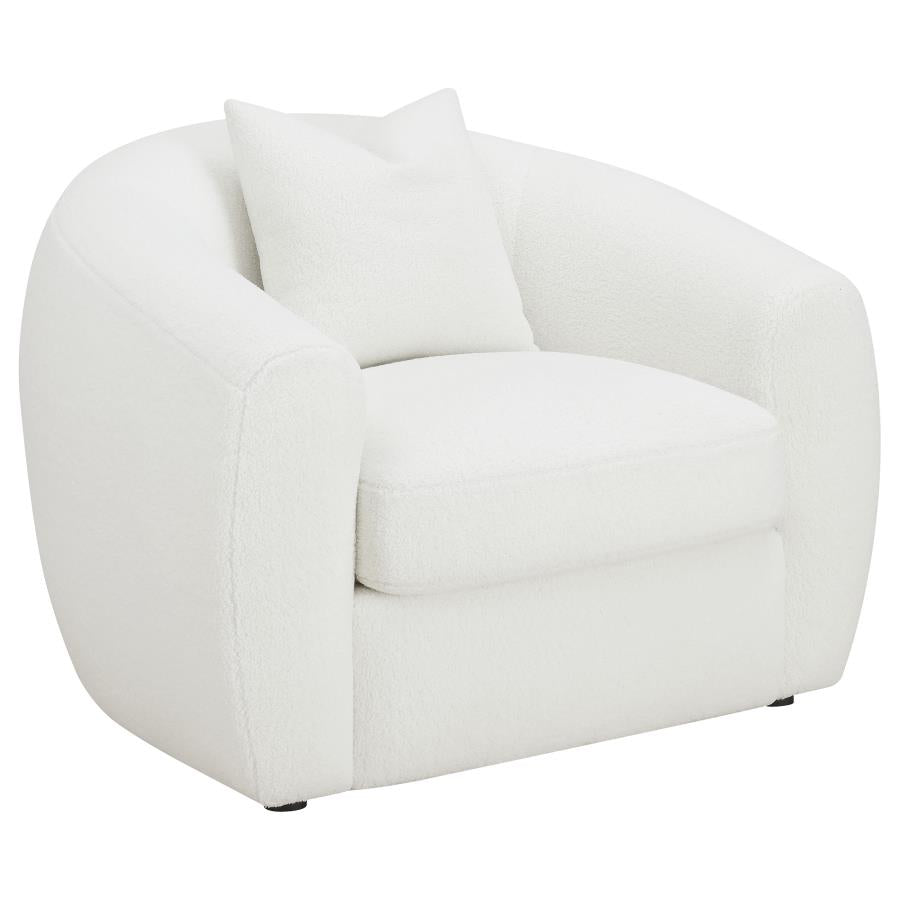 Isabella White 3 Pc Sofa Set - furniture place usa
