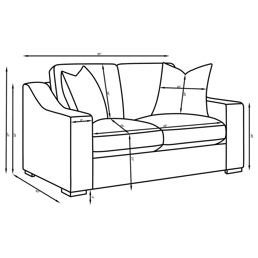 Ashlyn White 2 Pc Sofa Set - furniture place usa